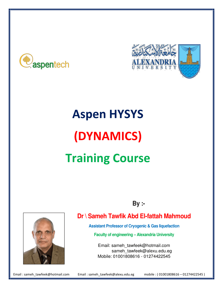 aspen hysys dynamics training